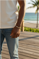 Bracciale Domar Uomo Bracciale acciaio in Acciaio BR 1244 - BR 1244